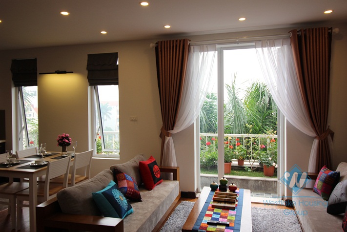 Modern spacious apartment for rent with top terrace and gym, Tay Ho, Hanoi
